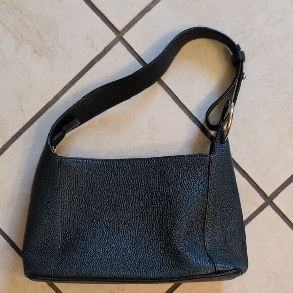 Corder London Genuine Pebbles Leather Shoulder Bag Evergreen Dark Green - Picture 2 of 10